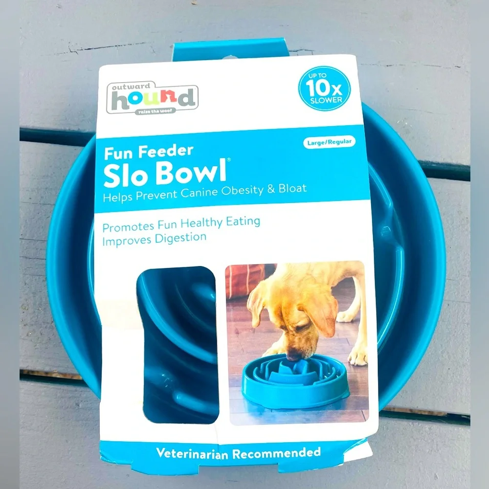 Outward Hound Fun Feeder Slow Eating Bowl for Dogs - Large 10